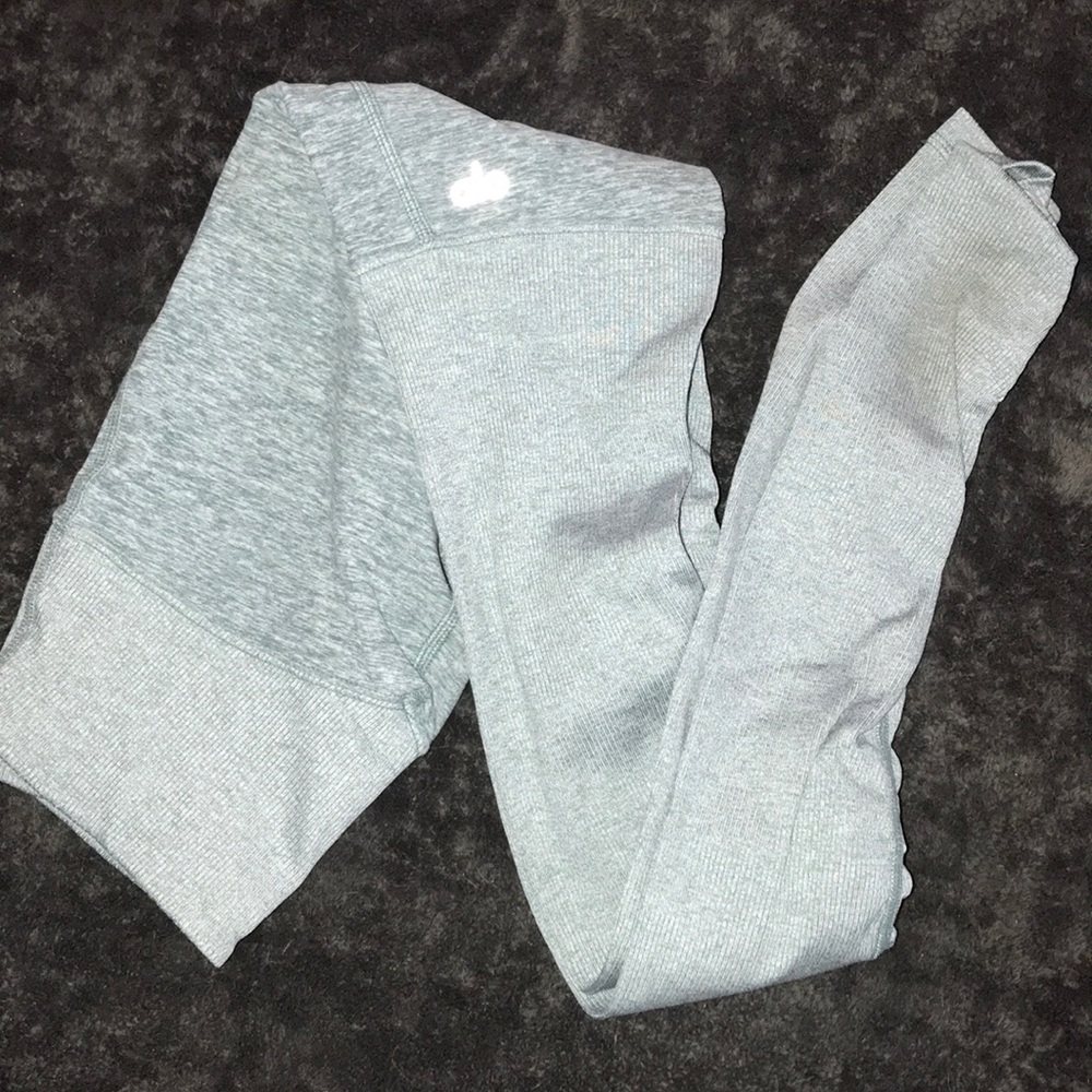 Alo Yoga High Waist Green Heather Goddess Legging